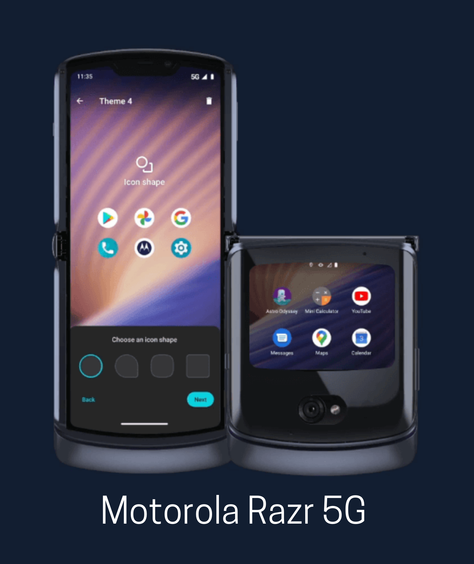 Motorola Razr 5G | Unlocked | Made for US | 8/256GB | 48MP Camera | 2020 |  Polished Graphite