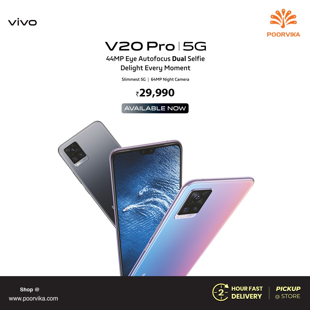 Vivo V20 Pro - The Latest Vivo Smartphone is Now on Sale