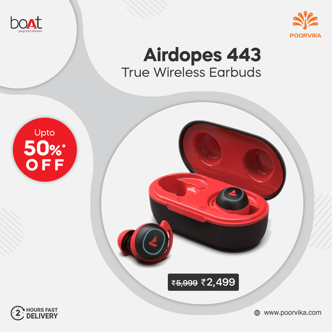 Boat best sale 443 airdopes