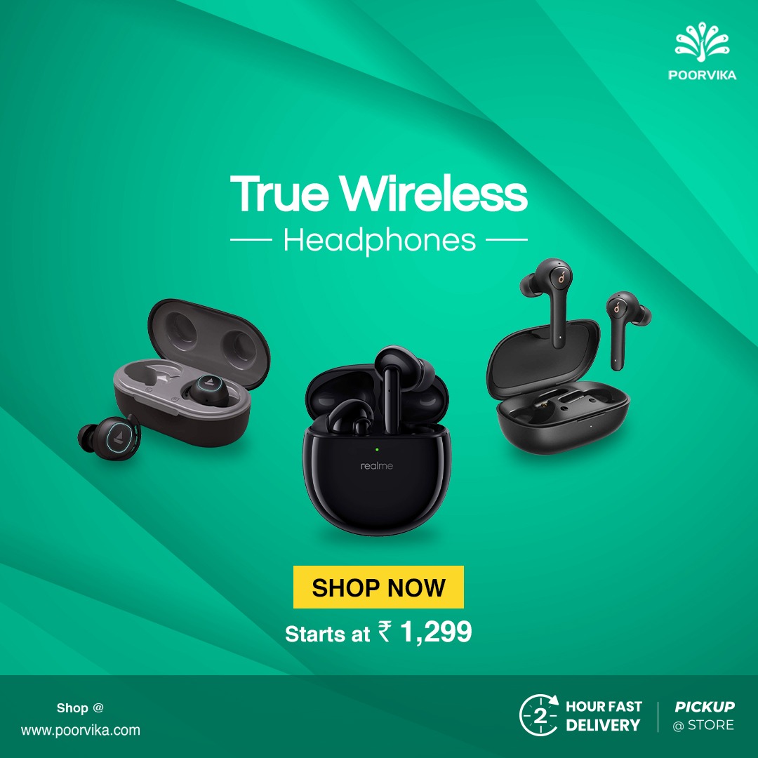 Realme best true wireless earbuds 2021 Poorvika Blog