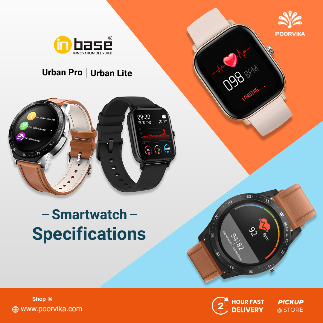 Inbase -Urban-Lite-and-Urban-Pro-Smartwatches-Specifications