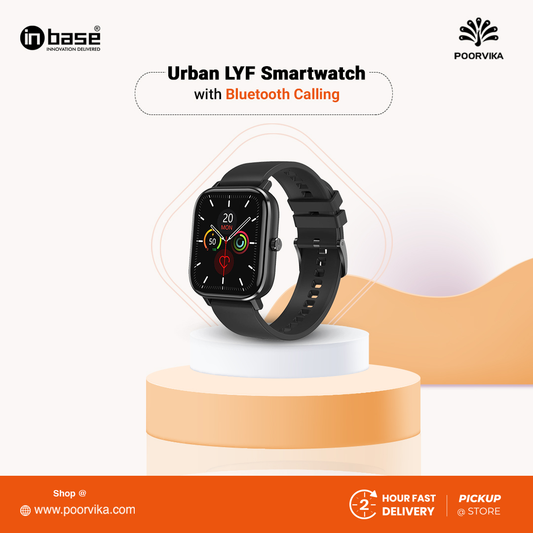 Inbase-Urban-Lyf-Smartwatch-with-Bluetooth-calling
