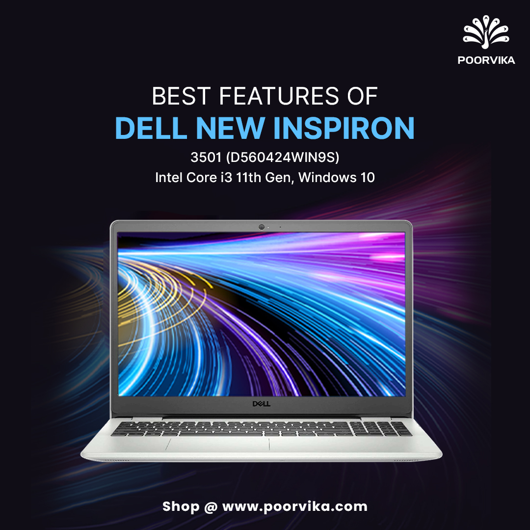 Dell New Inspiron 3501(D560424WIN9S) Intel Core i3 11th Gen Windows 10 Home Laptop