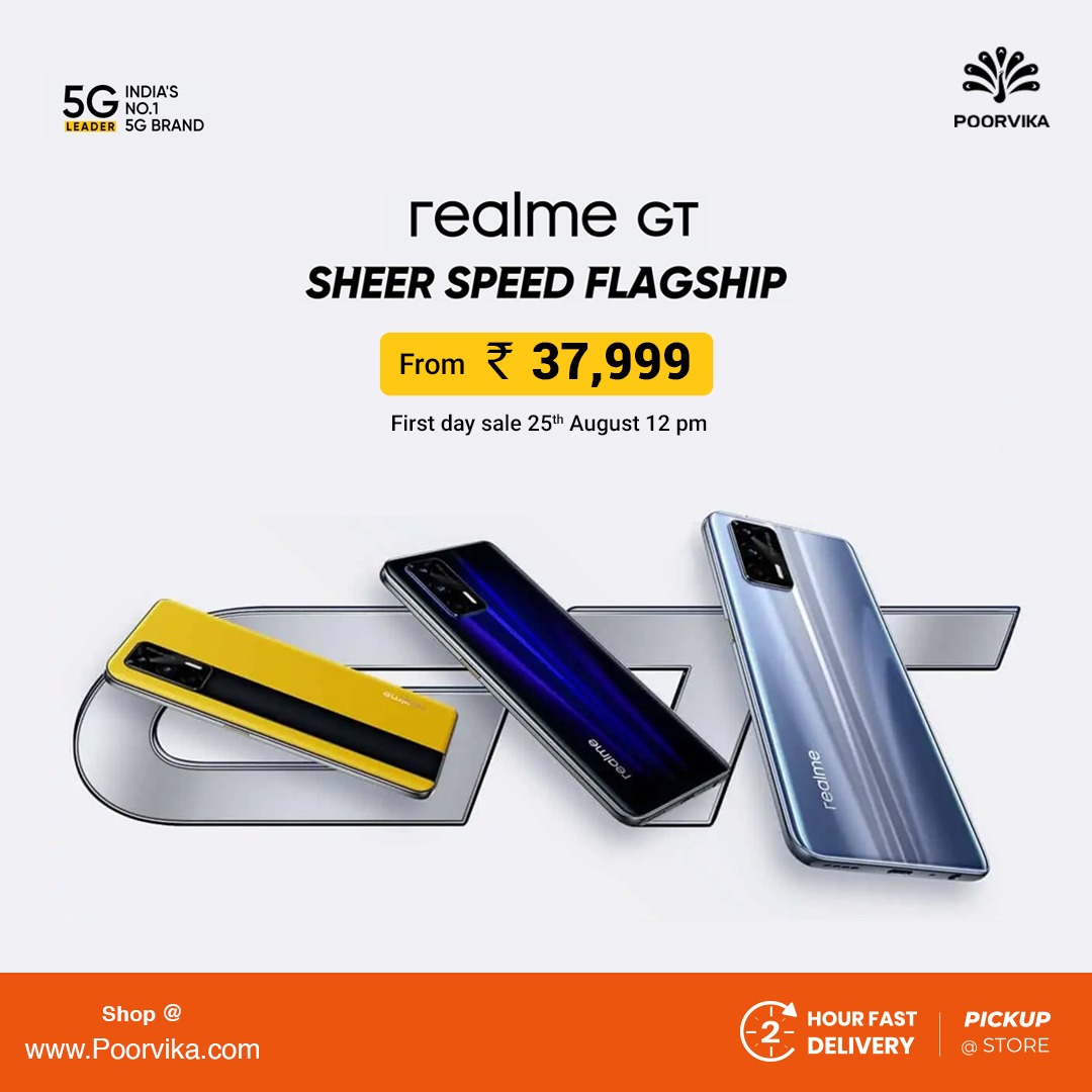 realme gt 5g poorvika price in india