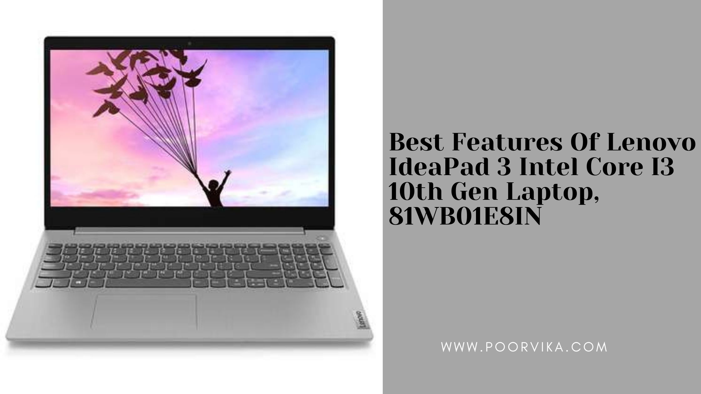 Lenovo IdeaPad 3 Intel Core I3 10th Gen Windows 11 Home Laptop