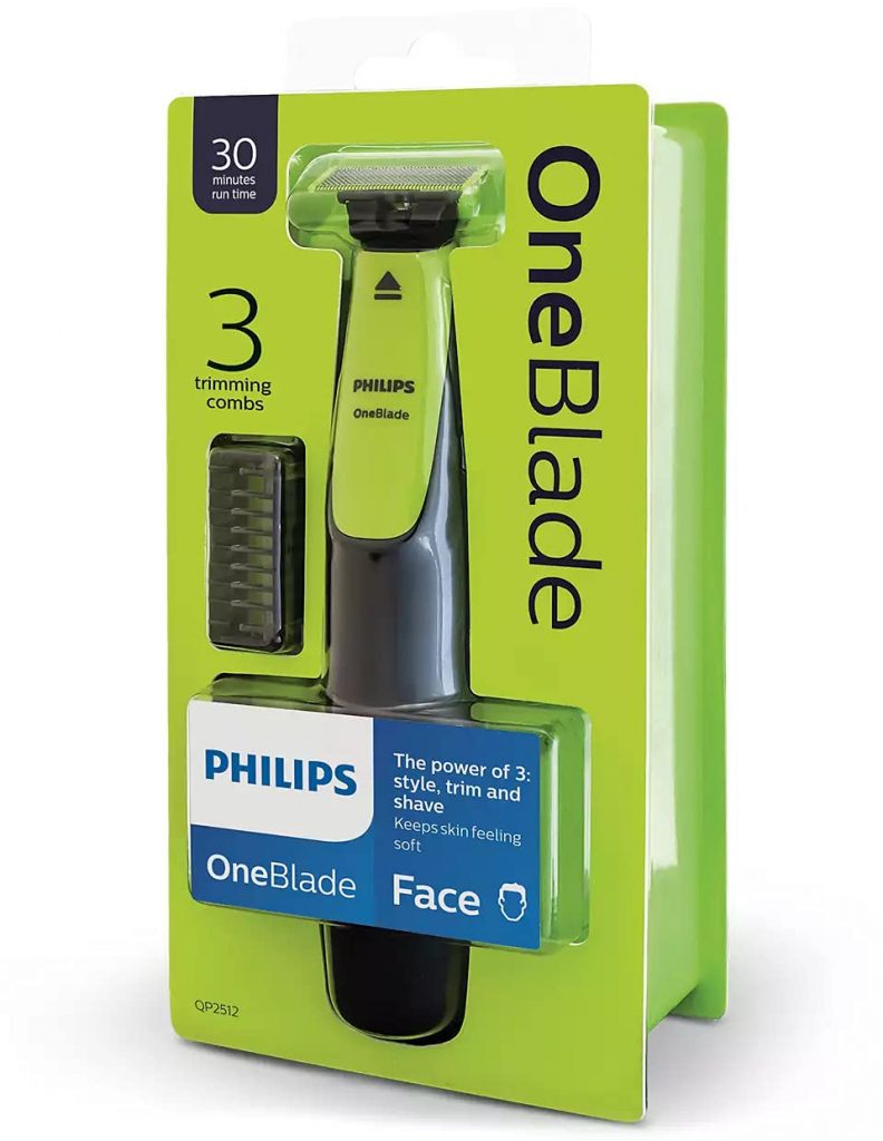 Philips Oneblade with 3 Stubble Combs, Mens