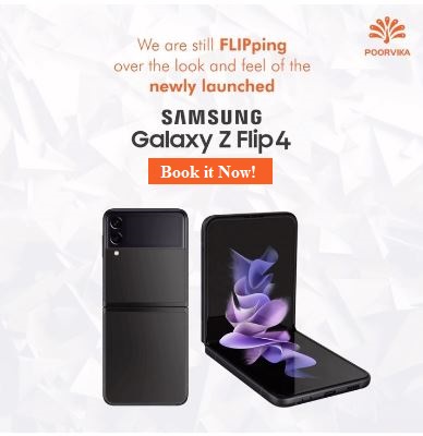 samsung galaxy z flip 4 poorvika